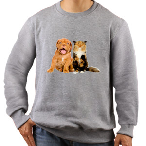 Jaket Sweater Dog Cat Together