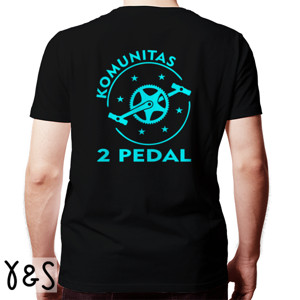 Kaos Kaos Sepeda Komunitas Dua Pedal ( Design Belakang)