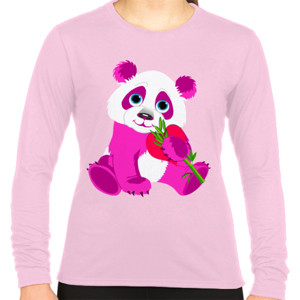 Kaos Pink Panda