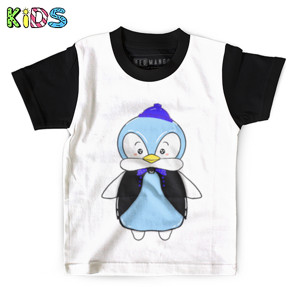 Kaos Anak Full-Print Penguin manis