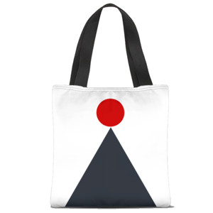 Tas Tote Fullprint Bulatan Diatas Segitiga