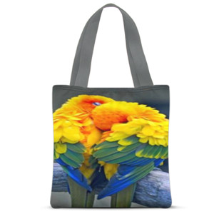 Tas Tote Fullprint Love Bird