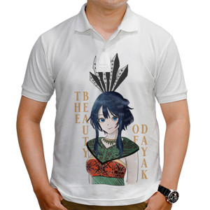 Kaos Polo The Beauty Of Dayak Anime Style