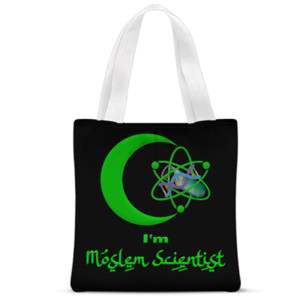 Tas Tote Fullprint I am moslem scientist