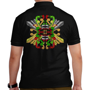 Kaos Polo Polo Ornamen Dayak