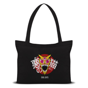 Tas Tote Evilcats (kanji) 