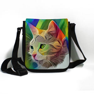 Tas Selempang Tas selempang kucing warna-warni