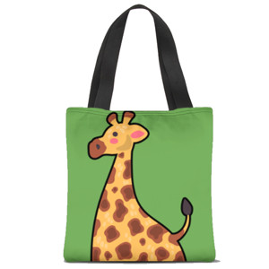 Tas Tote Fullprint Jerapah yang tinggi