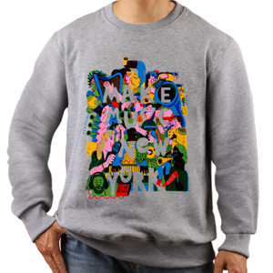 Jaket Sweater Make music New York -  All Colours