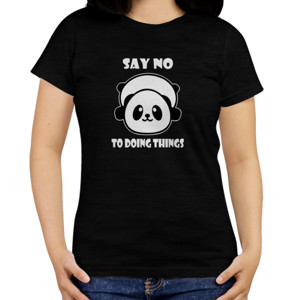 Kaos Lazy Day Tired Panda