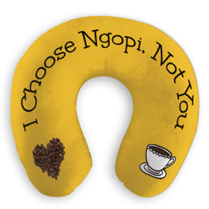 Bantal Leher I choose Ngopi Not you