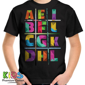 Kaos huruf rainbow kaos distro 