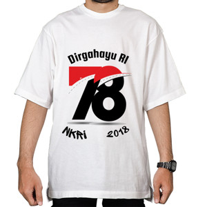 Kaos Oversize Baju Kaos Dirgahayu RI 2018
