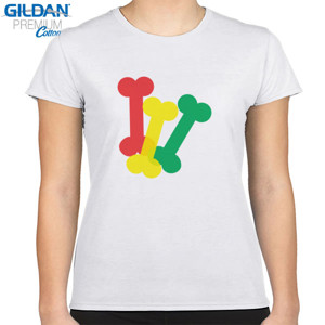 Kaos Distro tulang warna warni