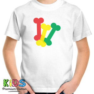 Kaos Distro tulang warna warni