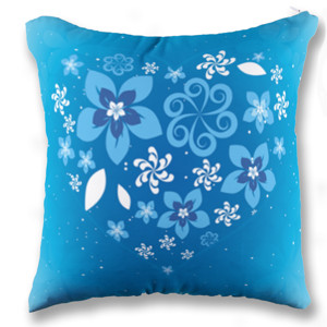 Bantal BLUE HEART VECTOR