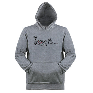 Jaket Hoodie Love is