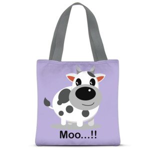 Tas Tote Fullprint Cute Cow