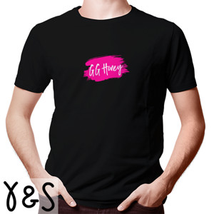 Kaos GG Honey pink logos shape #2