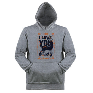 Jaket Hoodie I Love Deerly