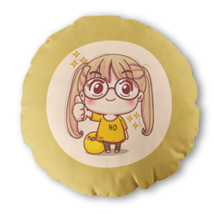 Bantal Bulat Cute Girl