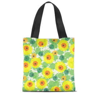 Tas Tote Fullprint Tas jinjing motif buah abstrak