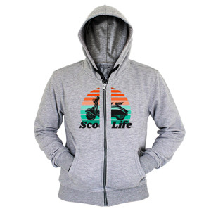 Hoodie Zipper Motor Retro Klasik