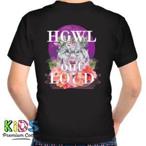 Kaos Howl Out Loud, Wolf on purple moon