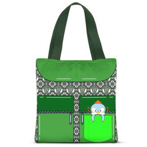 Tas Tote Fullprint Design pattern pocket