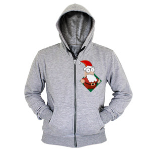 Hoodie Zipper santa klaus