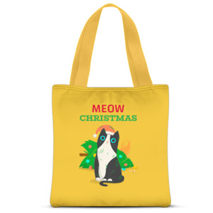 Tas Tote Fullprint Kucing Natal
