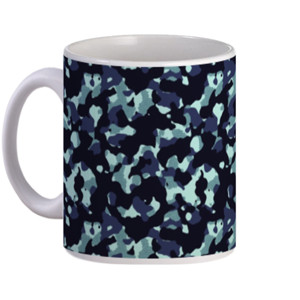 Mug Mug Abstract Camo Army Blue