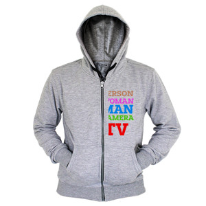 Hoodie Zipper PERSON WOMEN MAN TV 2