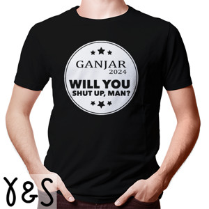 Kaos Will You Shut Up, Man ganjar logo 3