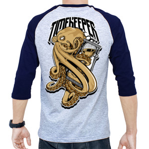 Kaos Raglan Timekeeper Gray