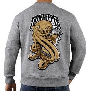 Jaket Sweater Timekeeper Gray