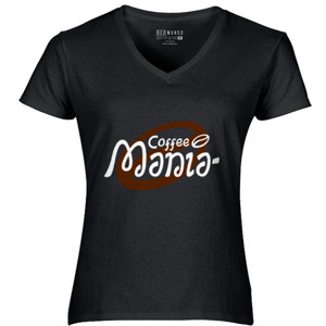 Kaos Kaos Coffee Mania gelap