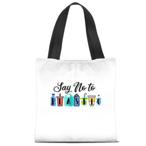 Tas Tote Fullprint say no to plastic