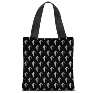 Tas Tote Fullprint Arrows going up pattern (Dark) - Totebag