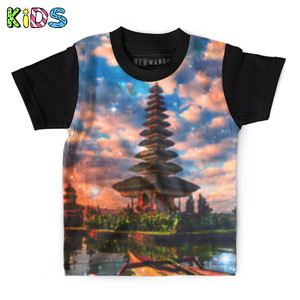 Kaos Anak Full-Print Bali at Night - Bali di Malam Hari - Kaos Bali