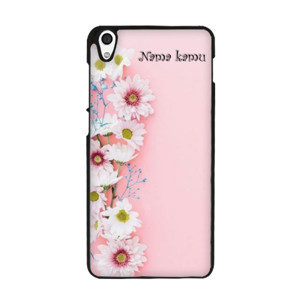 Bunga Pink Custom Nama Casing HP