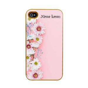 Bunga Pink Custom Nama Casing HP