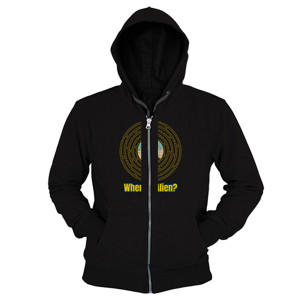 Hoodie Zipper Kaos Tema Alien - Where's Alien?