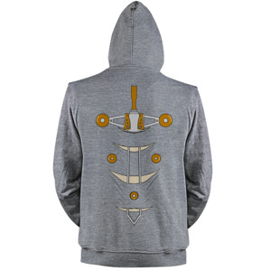 Jaket Hoodie Wood sword design
