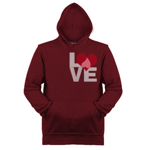 Jaket Hoodie Love
