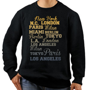 Jaket Sweater New York - London - Paris