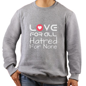 Jaket Sweater Love for All Hatred for None