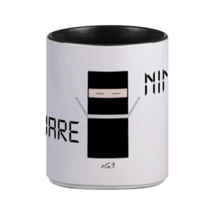 Mug Mug Square Ninja Black