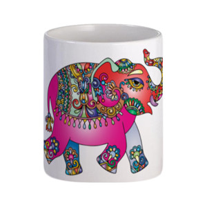 Mug Gajah - Dekoratif