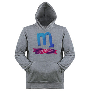 Jaket Hoodie Zodiak - Scorpio Logo 2  